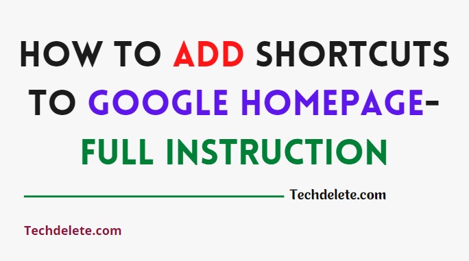 How To Add Shortcuts To Google Homepage- Full Instruction